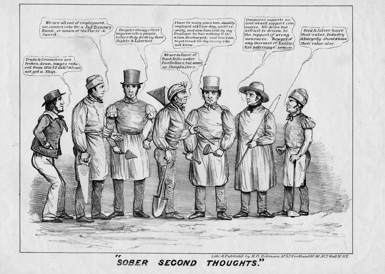 Ayık ikinci düşünceler, HR Robinson, New York, 1839 tarafından yayınlandı, by American School