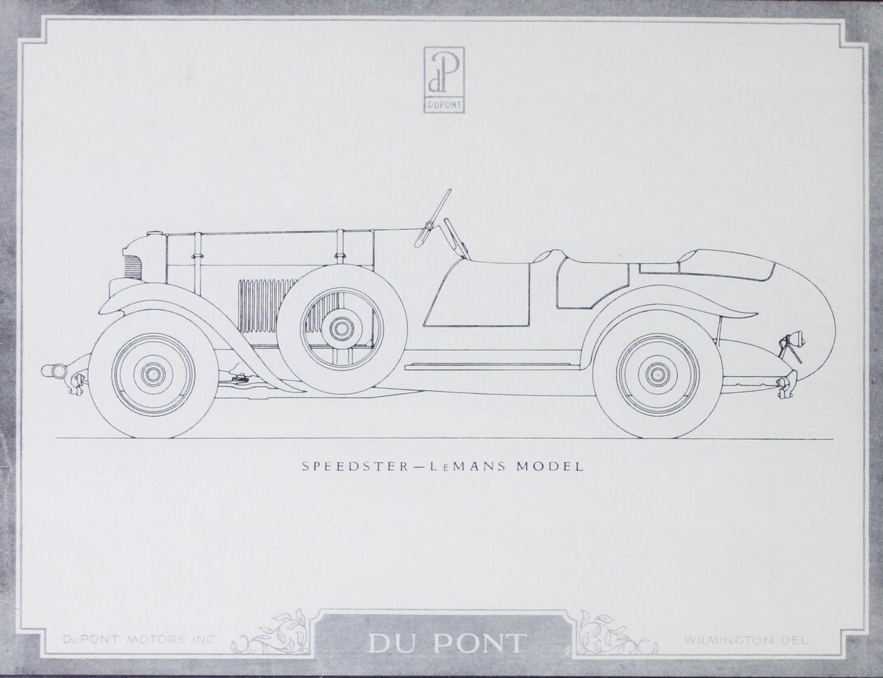 Speedster - LeMans Modeli, DuPont Motorlu Arabalar, 1921 by American School