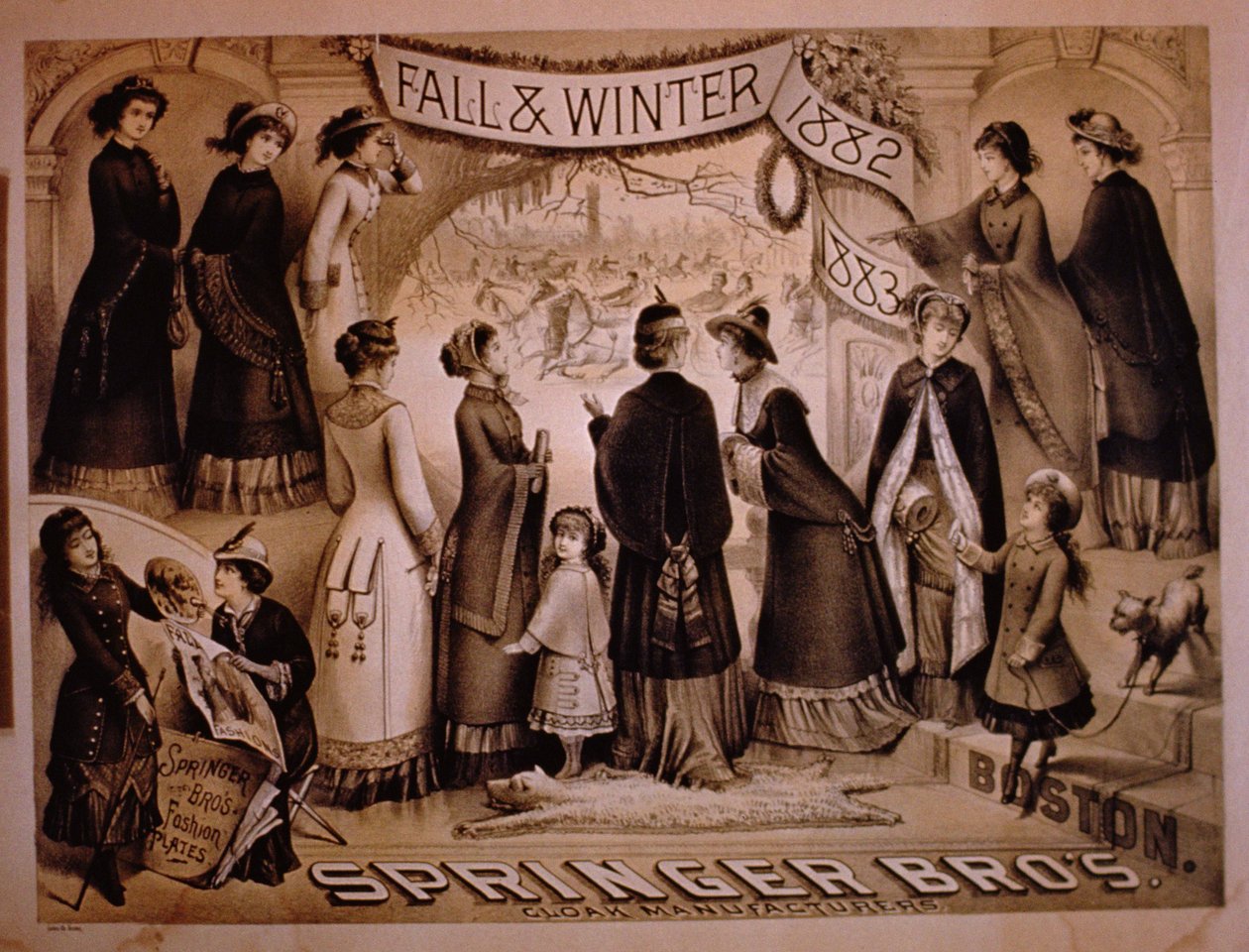 Springer Brothers, Boston, Sonbahar ve Kış Koleksiyonu, 1882-83 by American School
