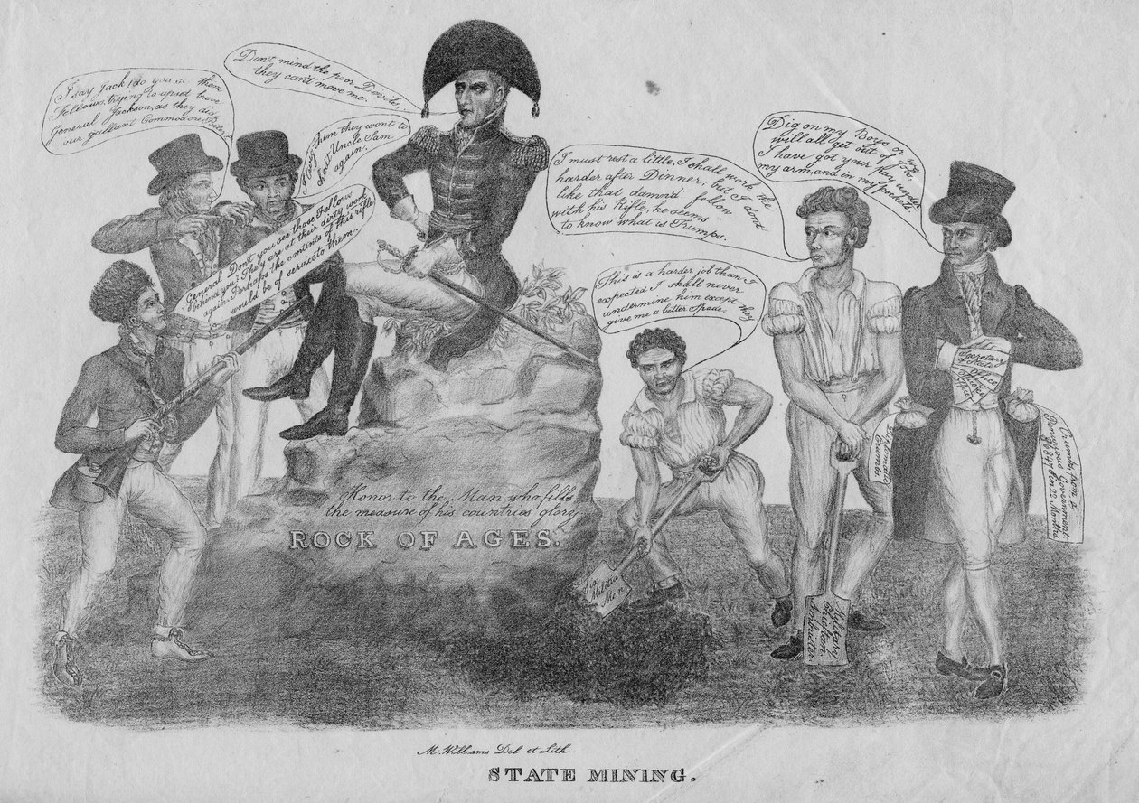 Devlet madenciliği, c.1828 by American School