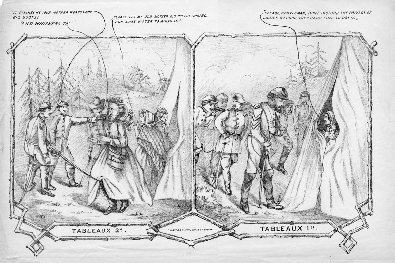 Tableaux 2nd, Tableaux 1st, J. Mayer & Co. Lith., Boston, c. 1865 by American School