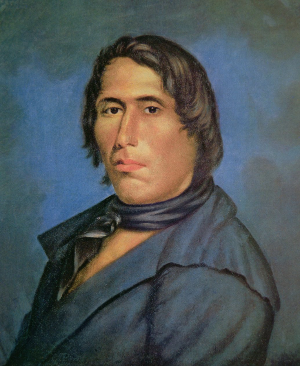 Tecumseh (1768-1813) (tuval üzerine yağlı boya) by American School