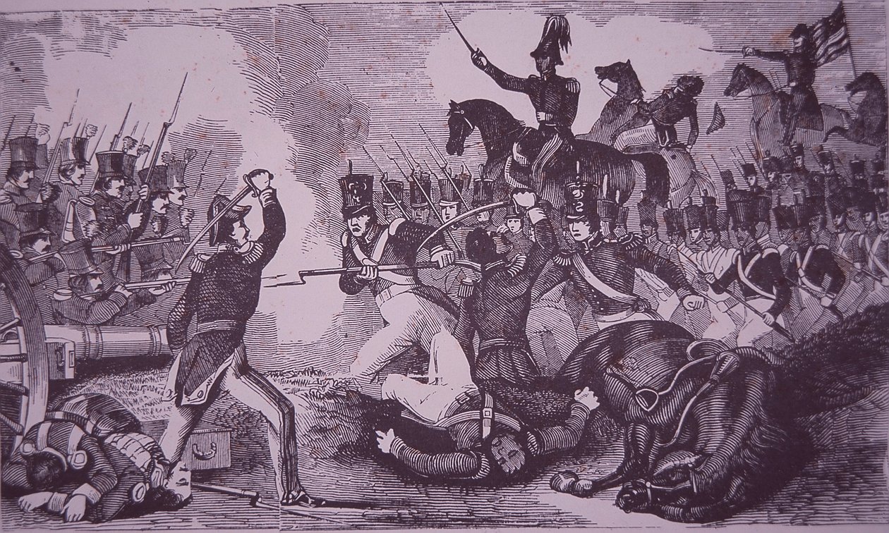 Churubusco Savaşı, Meksika-Amerika Savaşı by American School