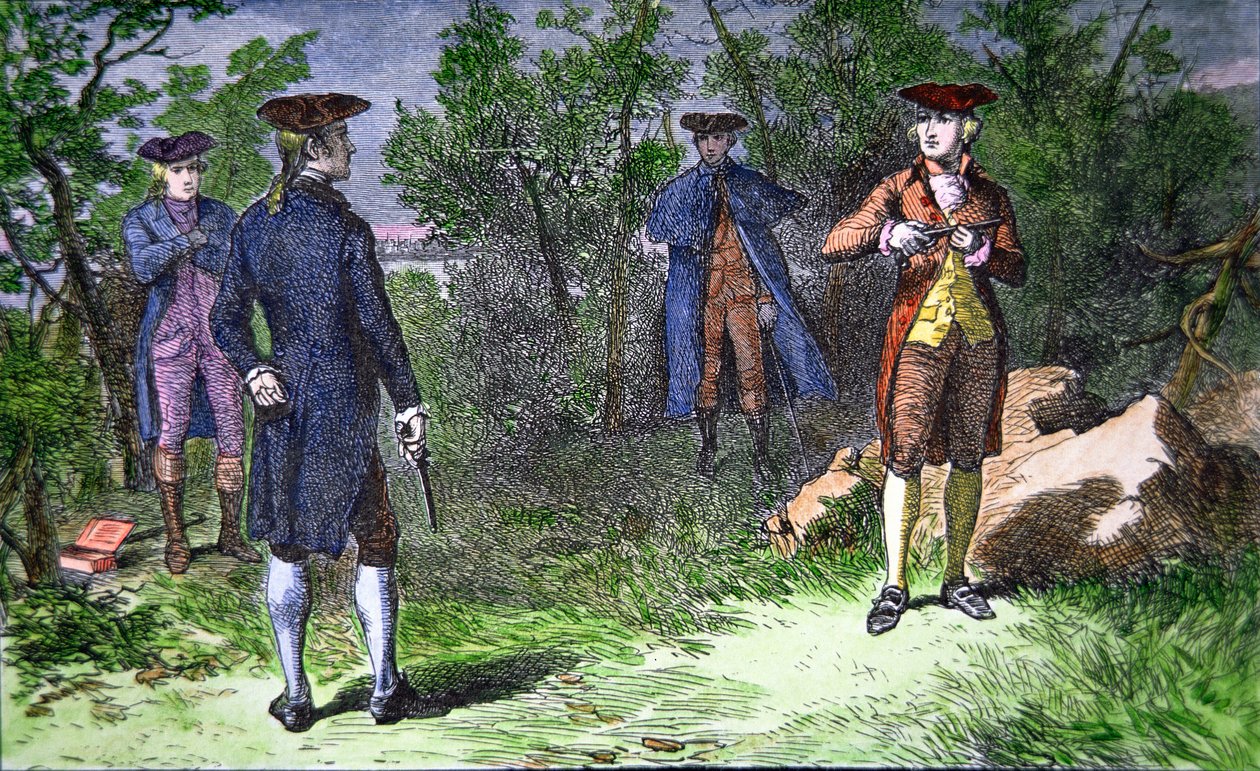 Burr-Hamilton Düellosu by American School
