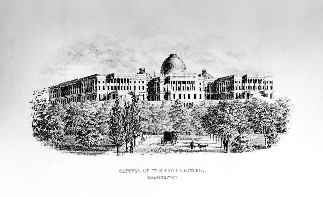 Amerika Birleşik Devletleri Başkenti, Washington D.C., c. 1852 by American School