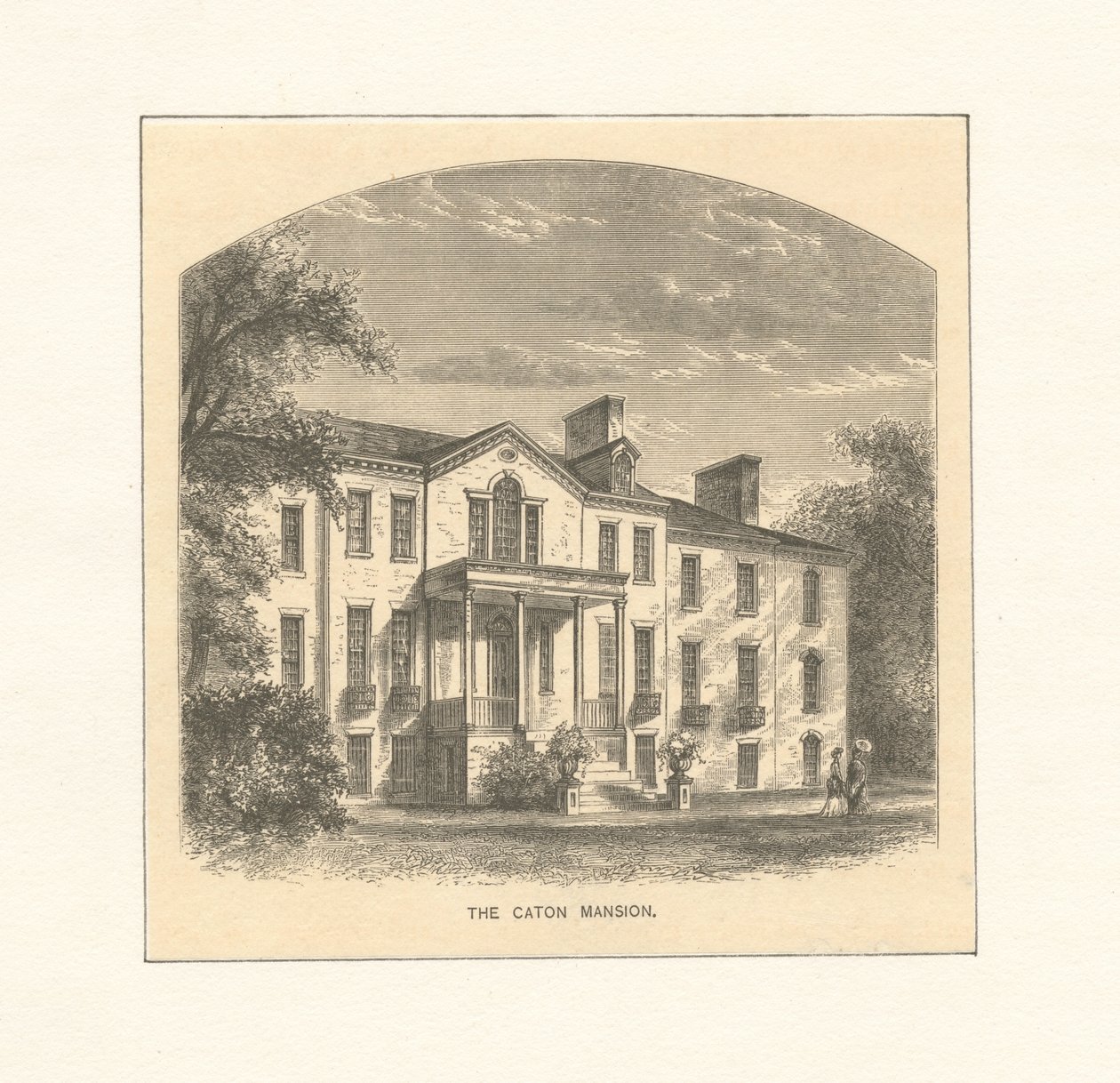 Caton Konağı, 1870 dolayları (gravür) by American School