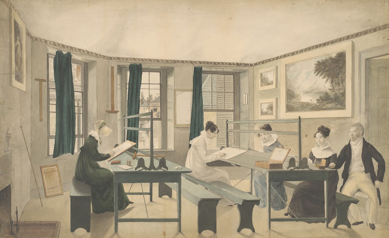 Çizim Sınıfı, 1810-13 by American School