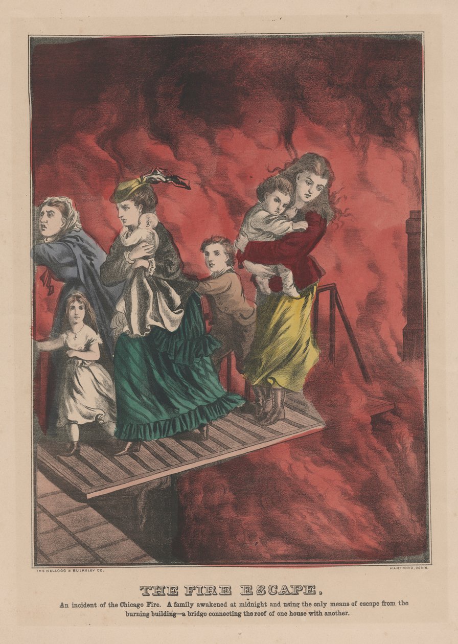 Yangın Merdiveni, 1871 by American School