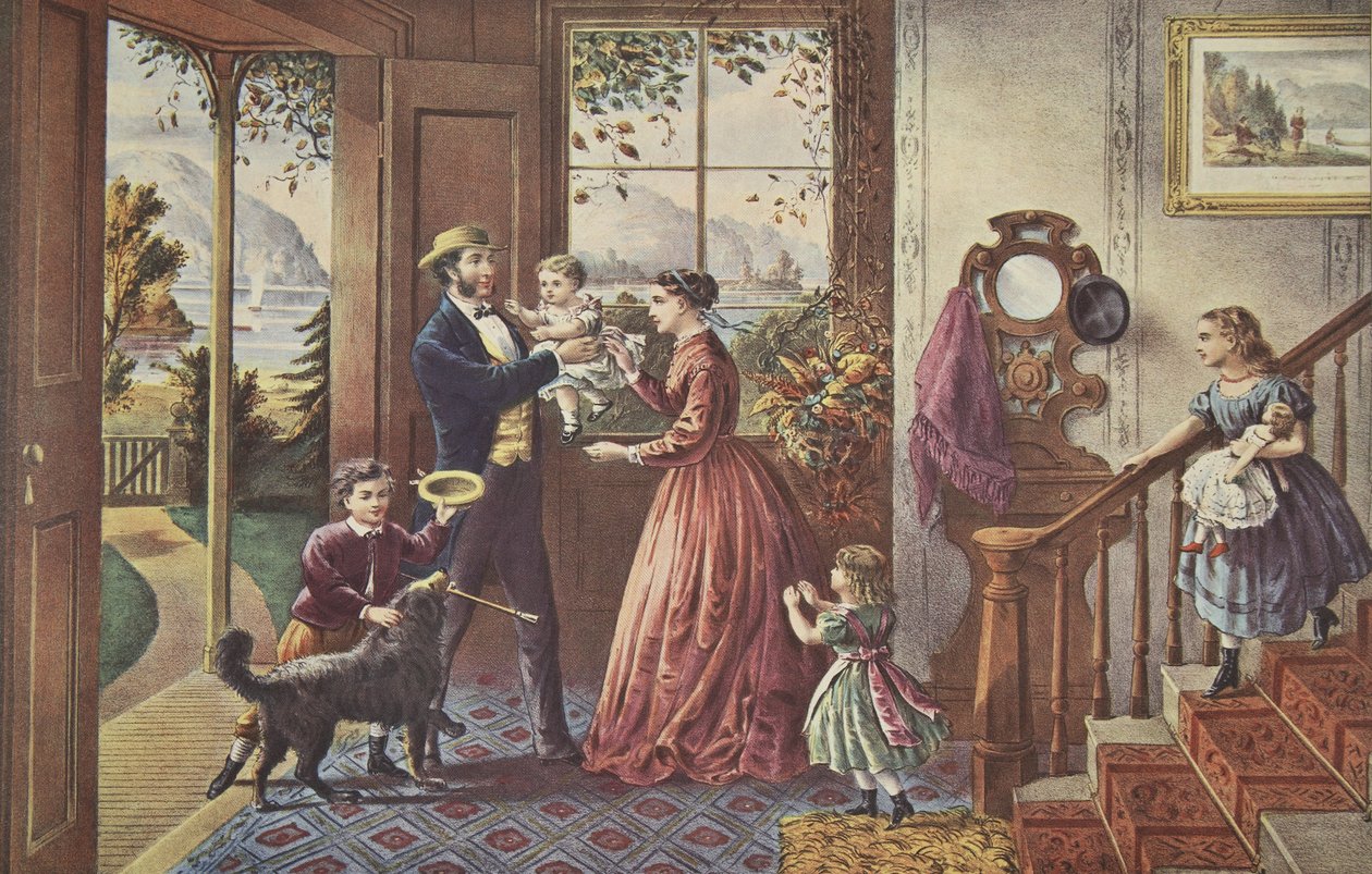 Hayatın Dört Mevsimi - Orta Çağ, Güç Mevsimi , pub. 1868, Köri & Ives by American School