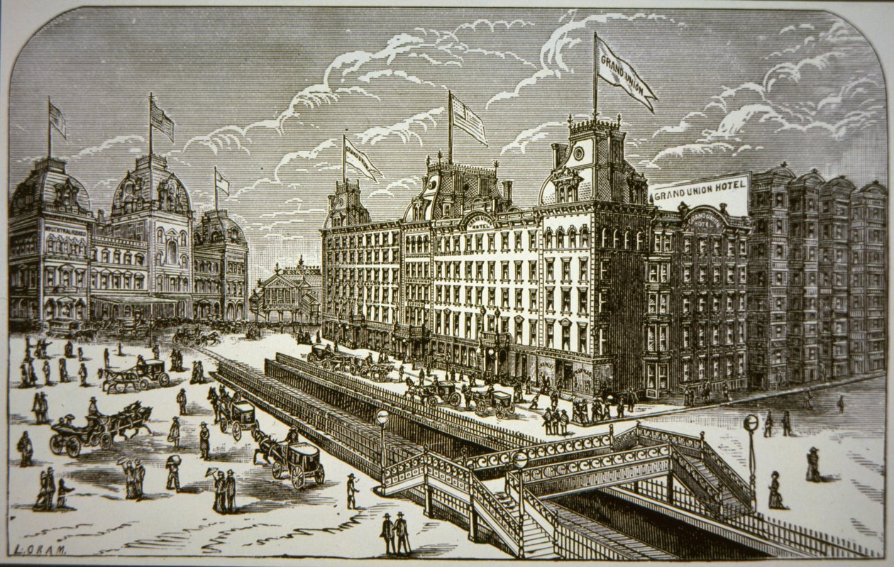 The Grand Union Oteli, New York (taş) by American School
