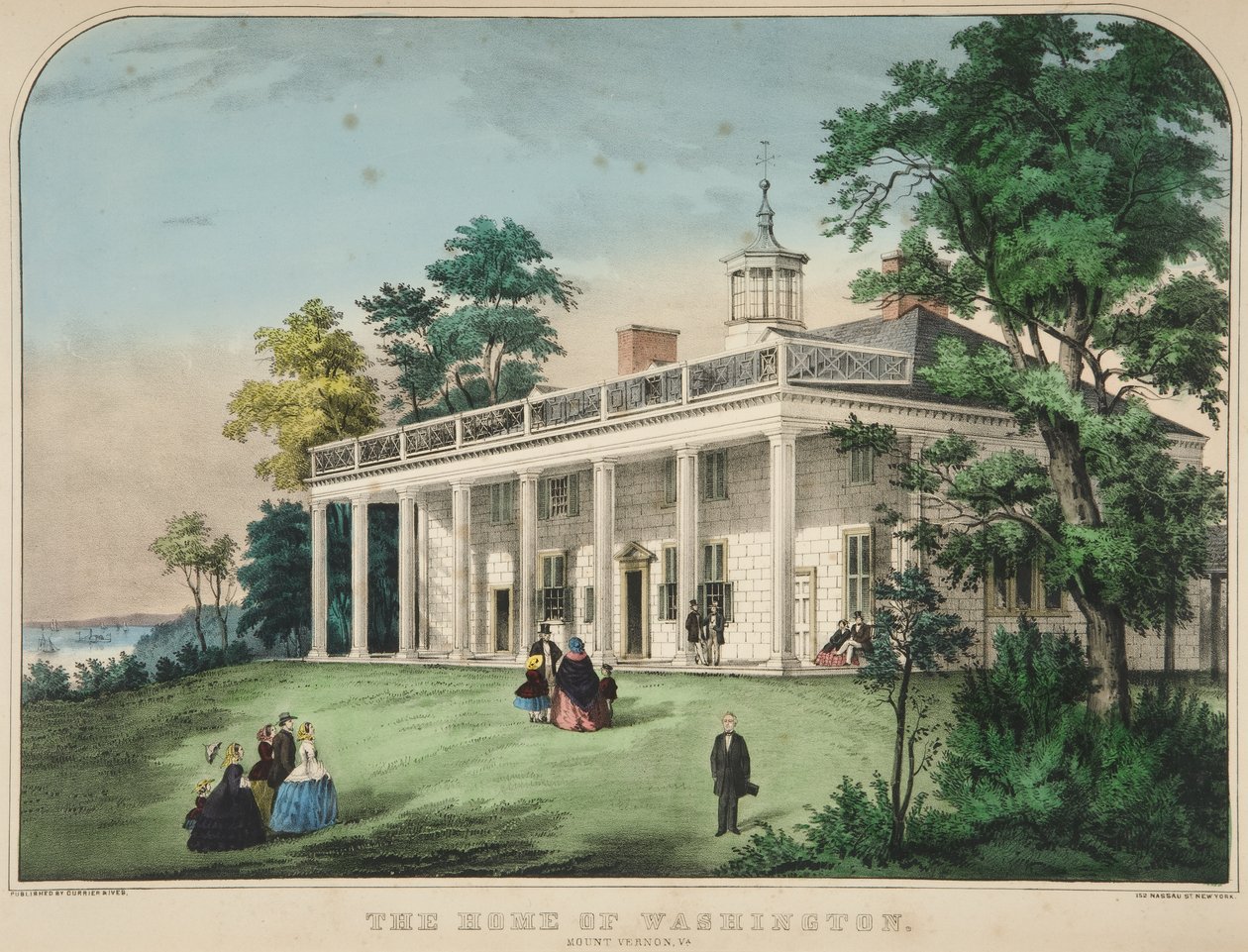 Washington Evi, Vernon Dağı, Virginia by American School