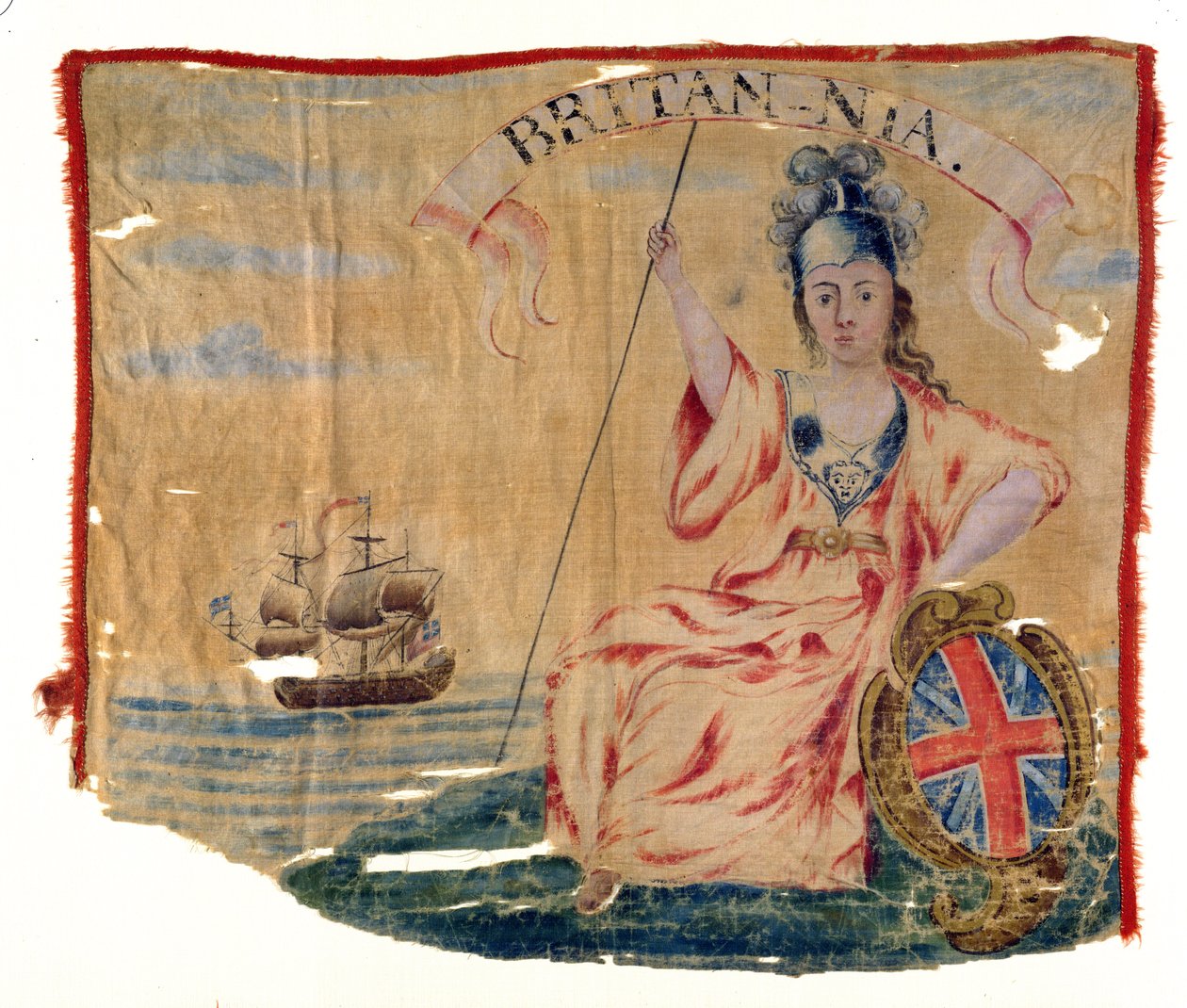 Louisbourg Britanya Bayrağı, 1745 (pamuk) by American School
