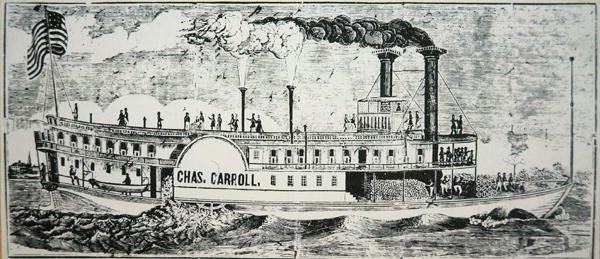 Mississippi yan tekerlekli 'Chas. carroll' by American School