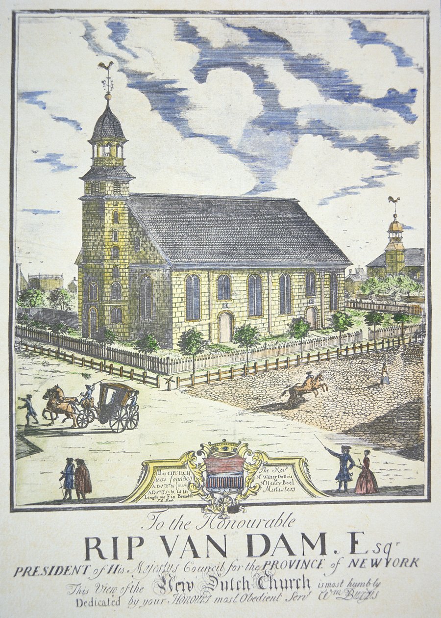 Nassau ve Liberty caddelerinin köşesinde, New York City, 1731