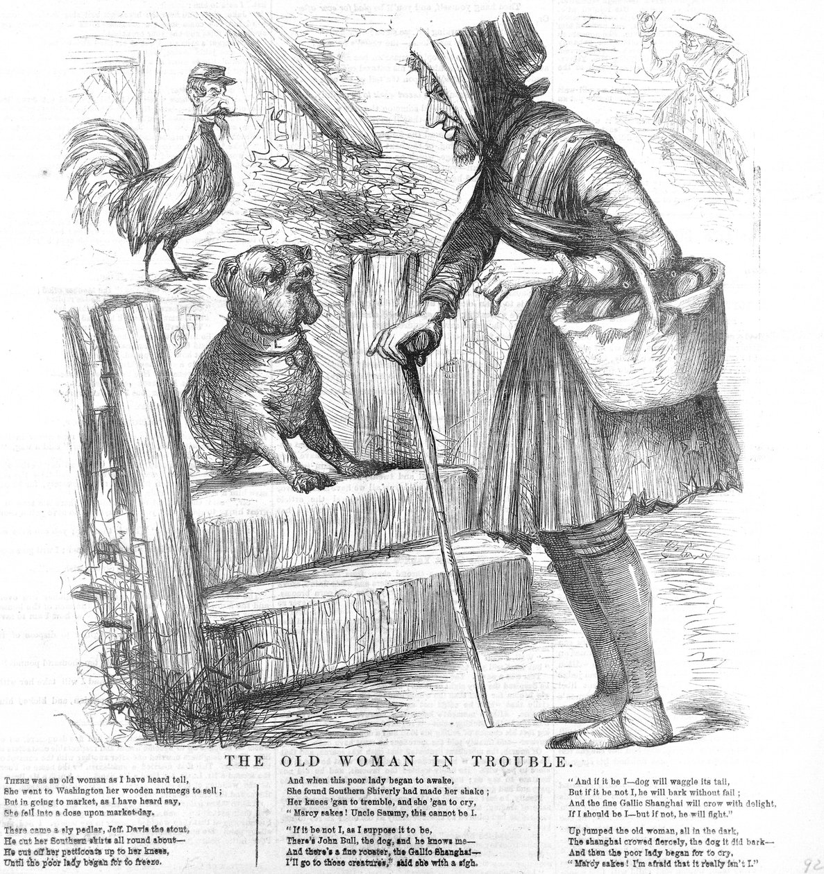 Başı dertte olan Yaşlı Kadın by American School