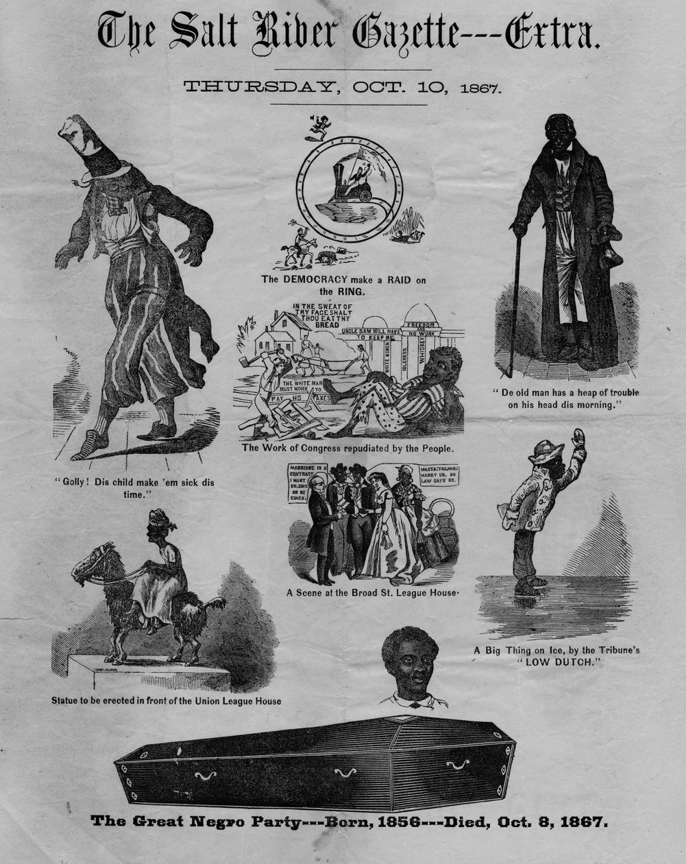 Salt River gazetesi: ekstra, 1867 by American School