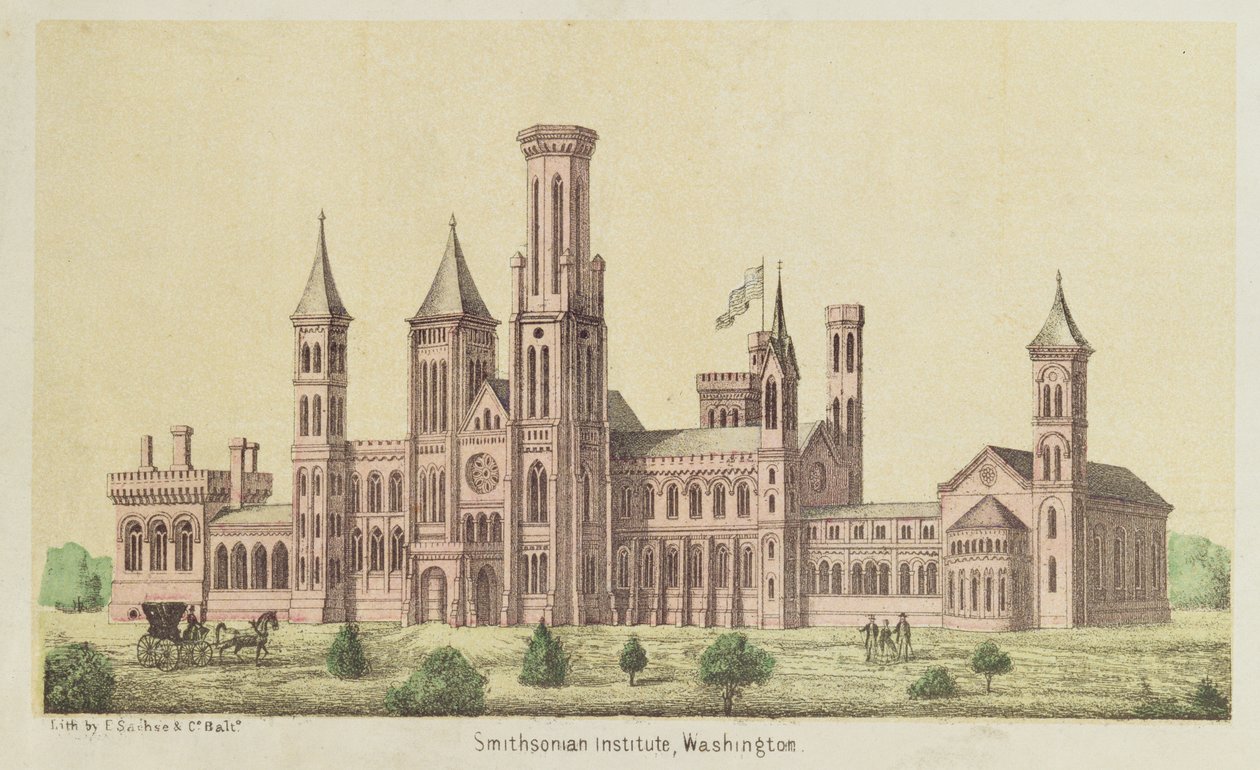 Smithsonian Enstitüsü, Washington, E. Sachse tarafından yayınlandı by American School