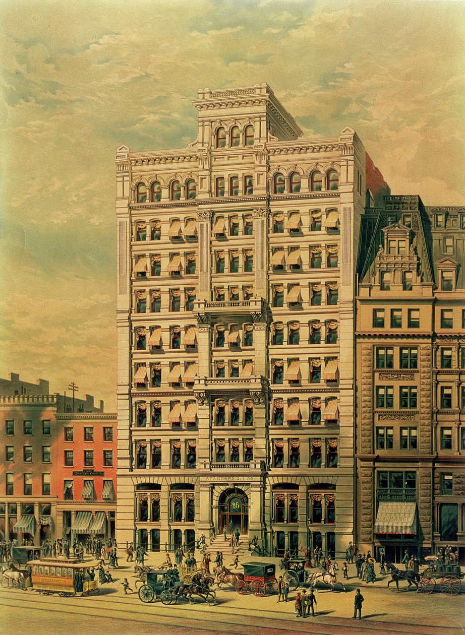 Standart Petrol Şirketi Binası, 26 Broadway, New York, pub. Root ve Tinker tarafından, 1886 by American School