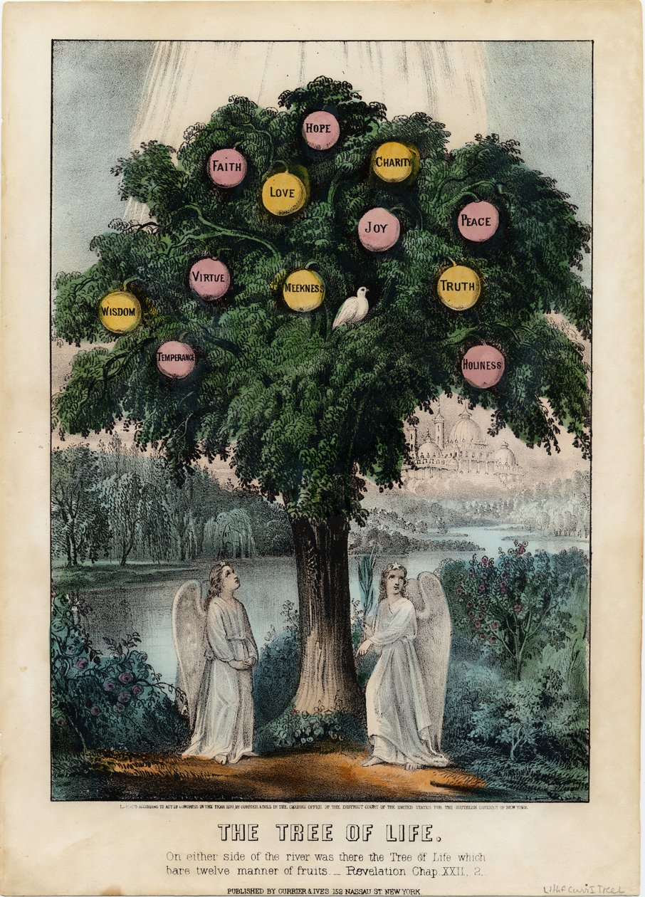 Hayat Ağacı, bar. Currier & Ives tarafından, 1870 by American School