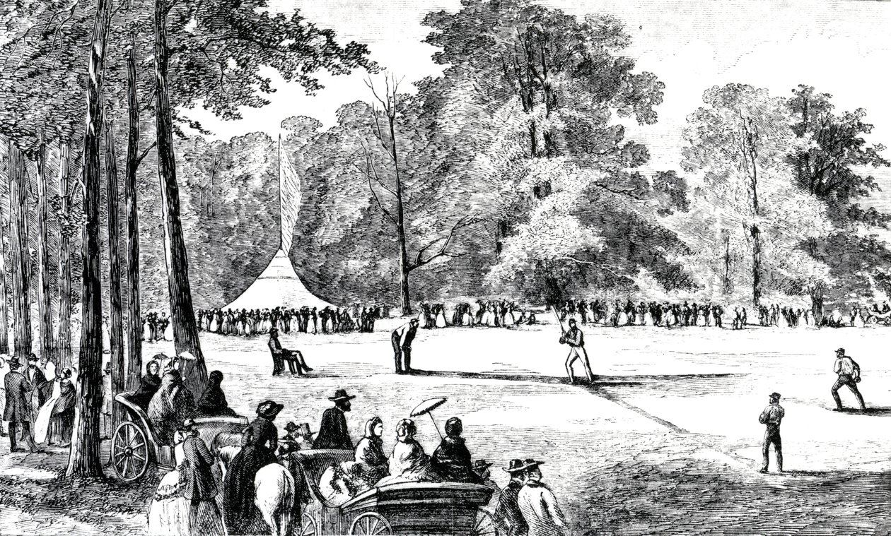 Beyzbol kulüplerinin ilk kongresi, New York, 1857 by American School