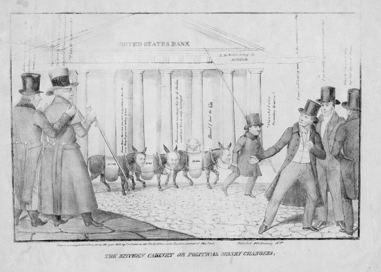 Mutfak dolabı veya, Siyasi sarraflar, 1833 by American School