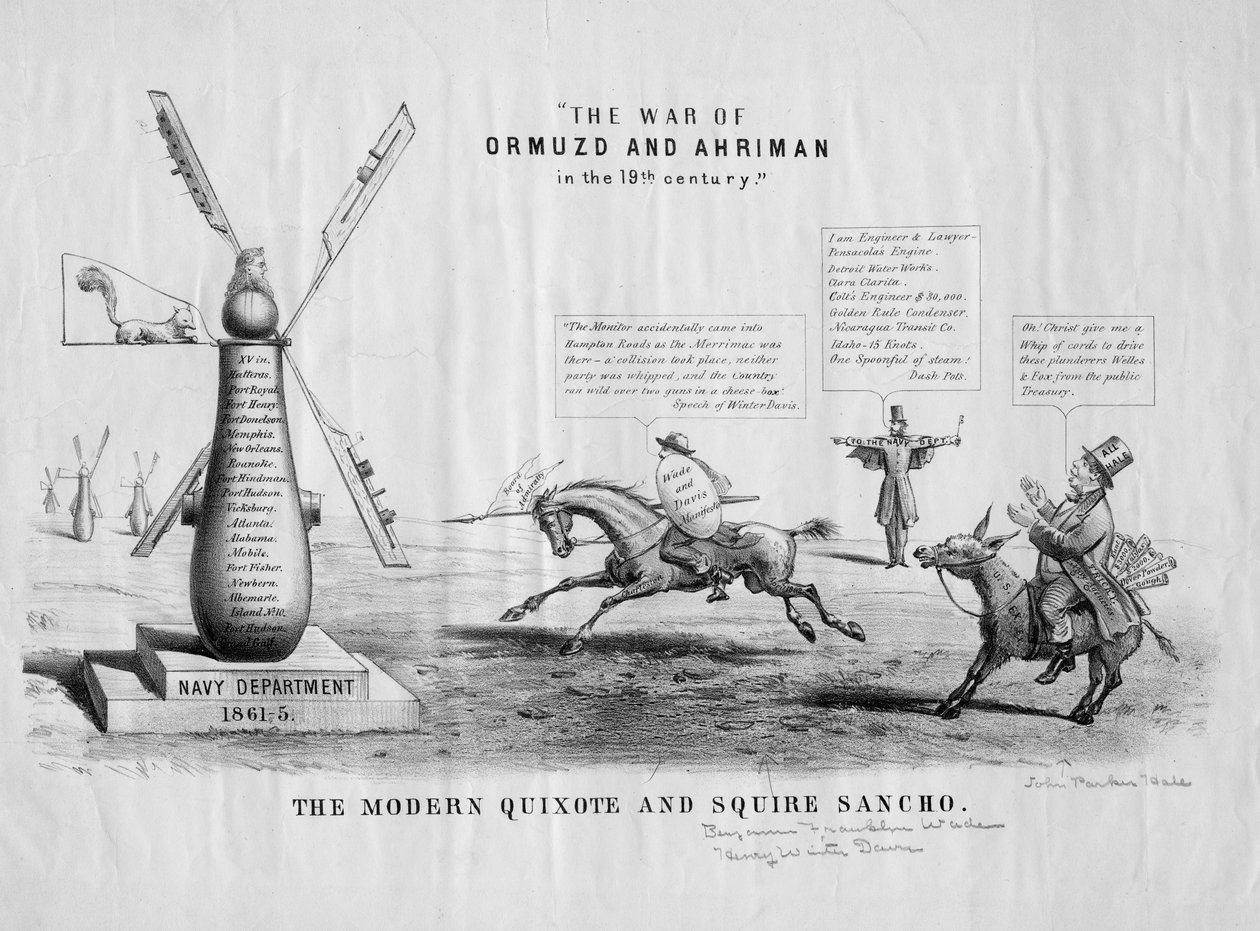 Modern Kişot ve Squire Sancho, 1866 dolayları by American School