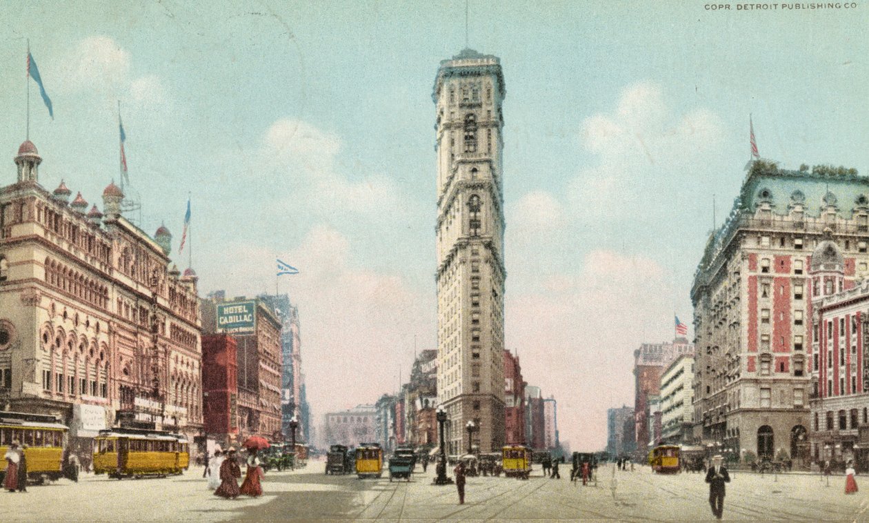 Times Meydanı, New York, c.1910 by American School