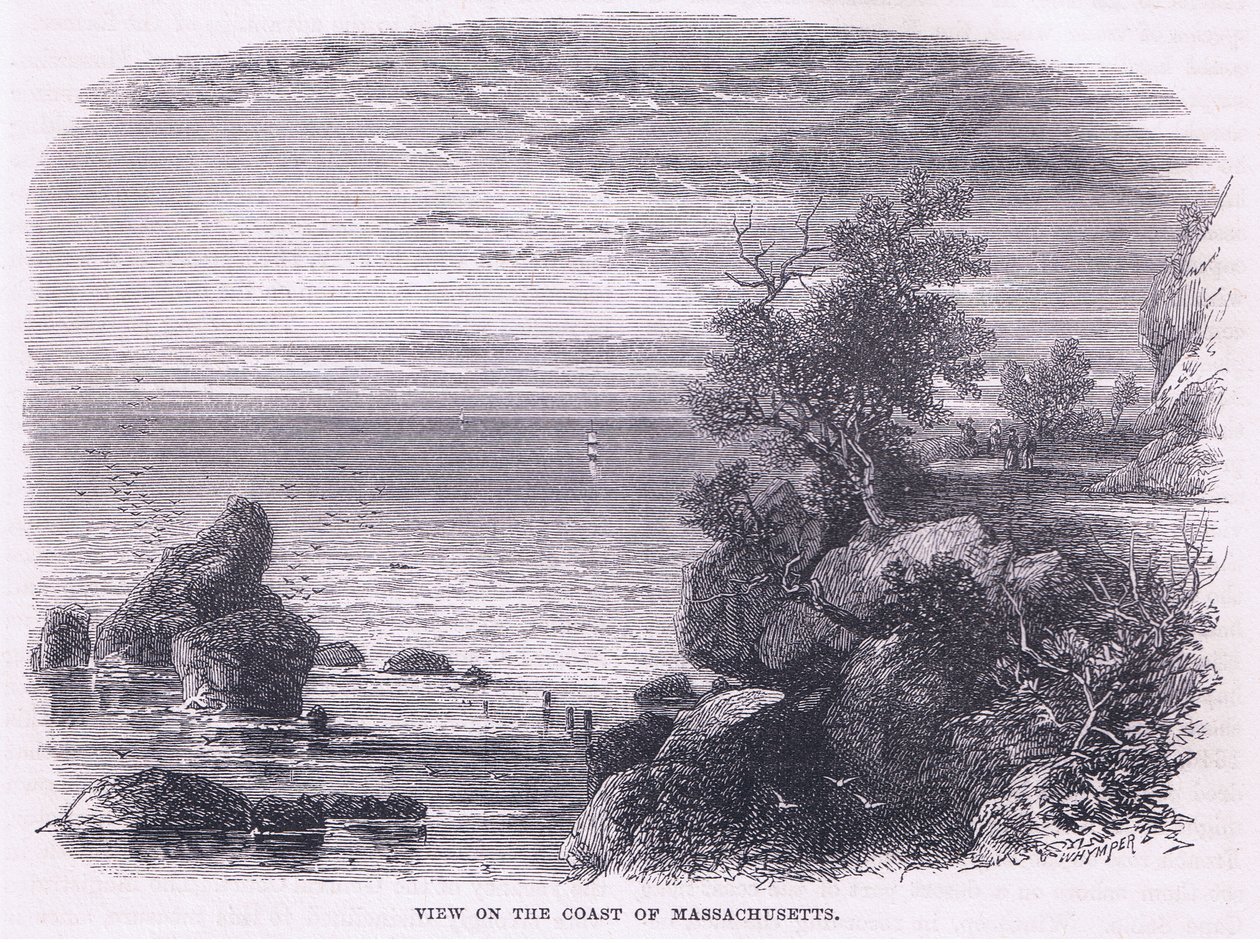 Massachusetts 1644 sahilinin görünümü, Cassell