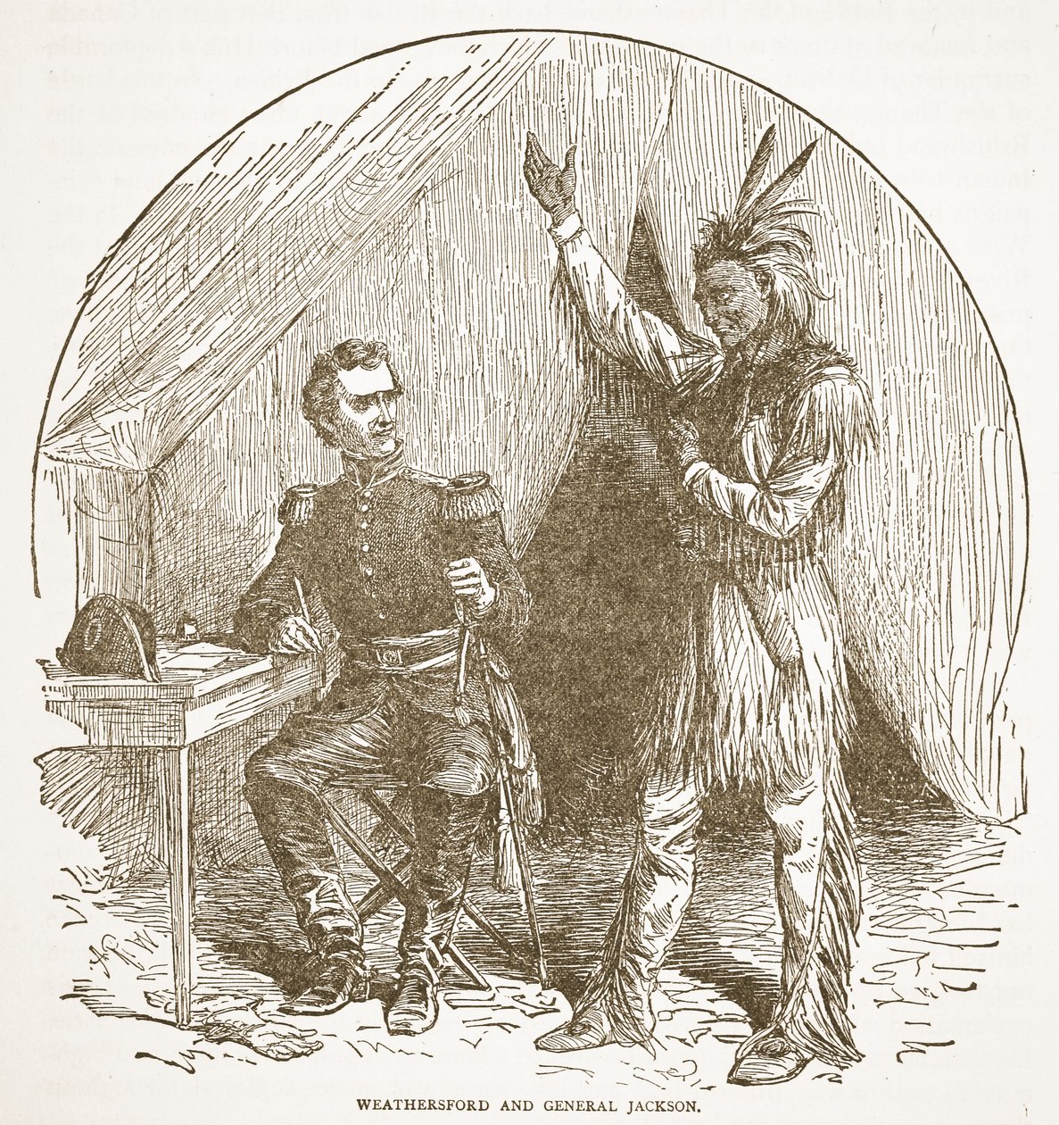 Weathersford ve General Jackson, bir kitap barından. 1896 by American School