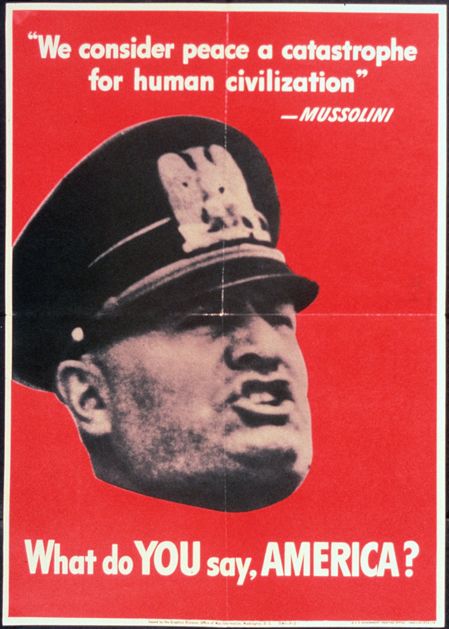 "Ne diyorsun AMERİKA?", Mussolini