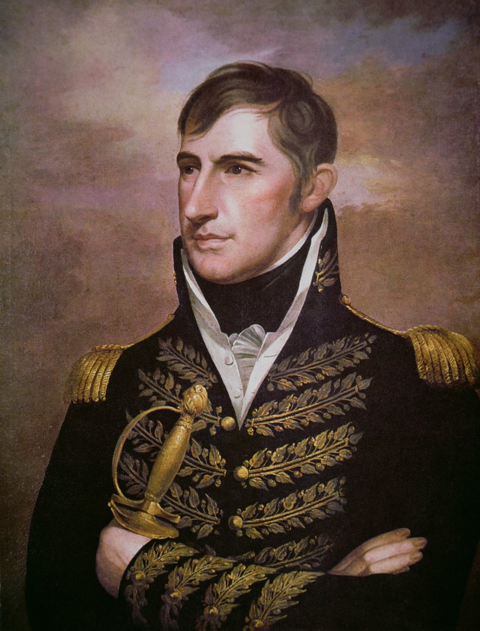William Henry Harrison (1773-1841) (renkli taş) by American School