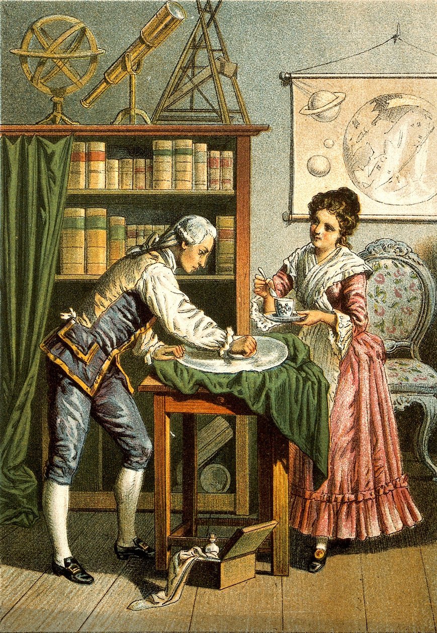 William ve Caroline Herschel, pub. 1896. by American School