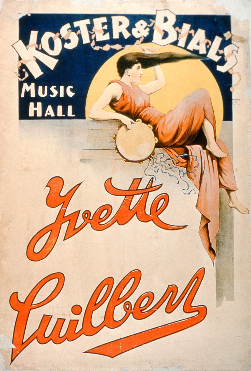 Yvette Guilbert (c.1869-1944) Koster and Bials Music Hall, New York