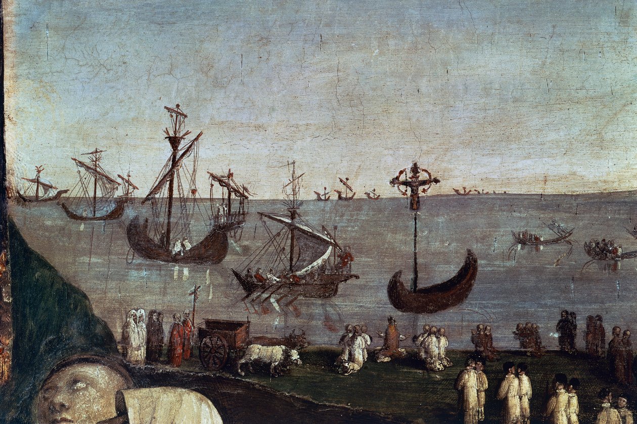 Tekneler, Transport of Holy Face'ten detay by Amico Aspertini