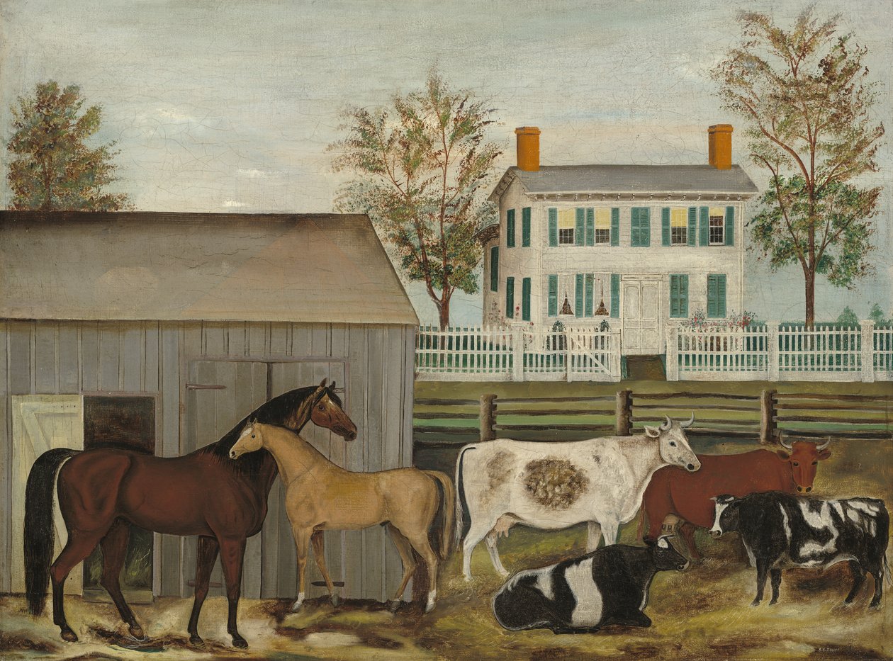 Barnyard, 19. yüzyılın sonlarında by Amizi Emmons Zeliff