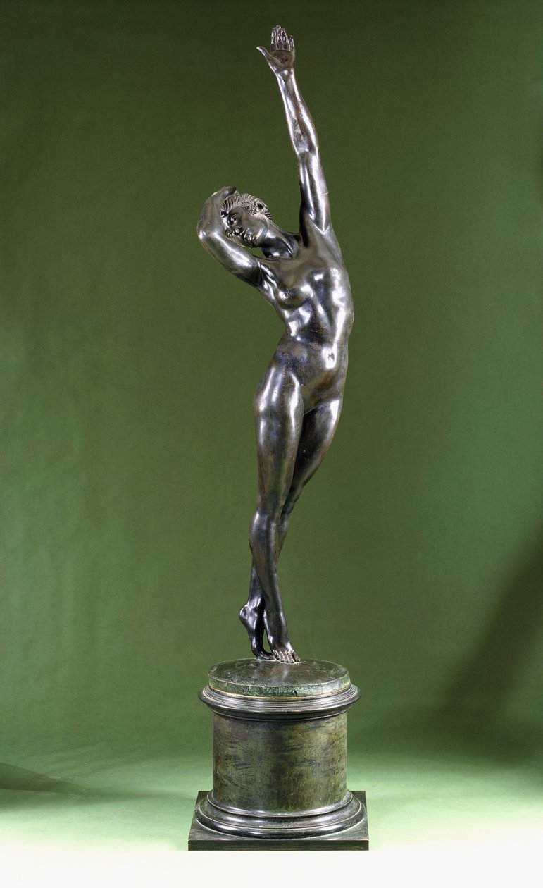 Çıplak Bir Kadının Bronz Figürü (kahverengi patine ile bronz) by Amleto Catoldi