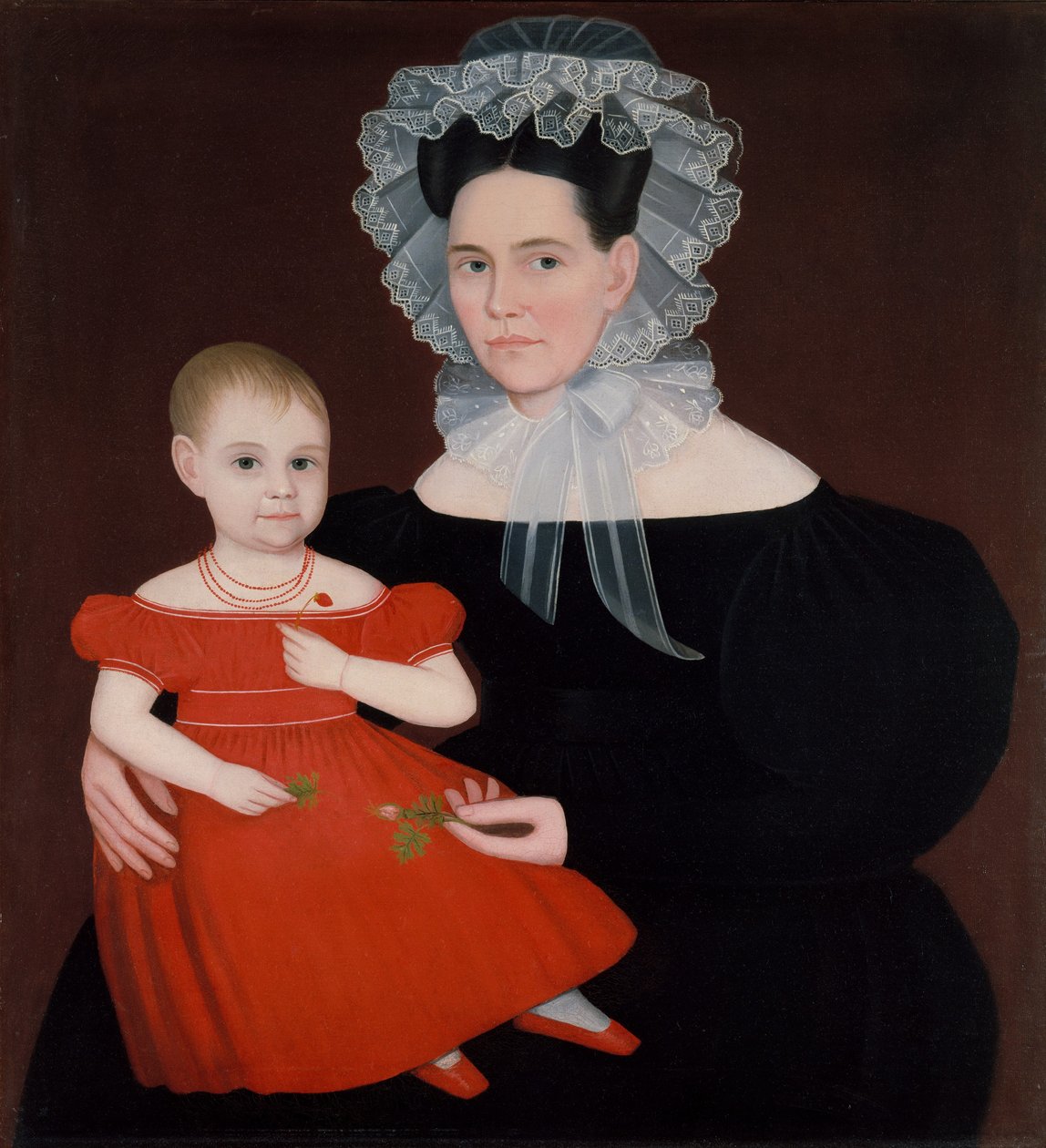 Bayan Mayer ve Kızı, 1835-40. by Ammi Phillips