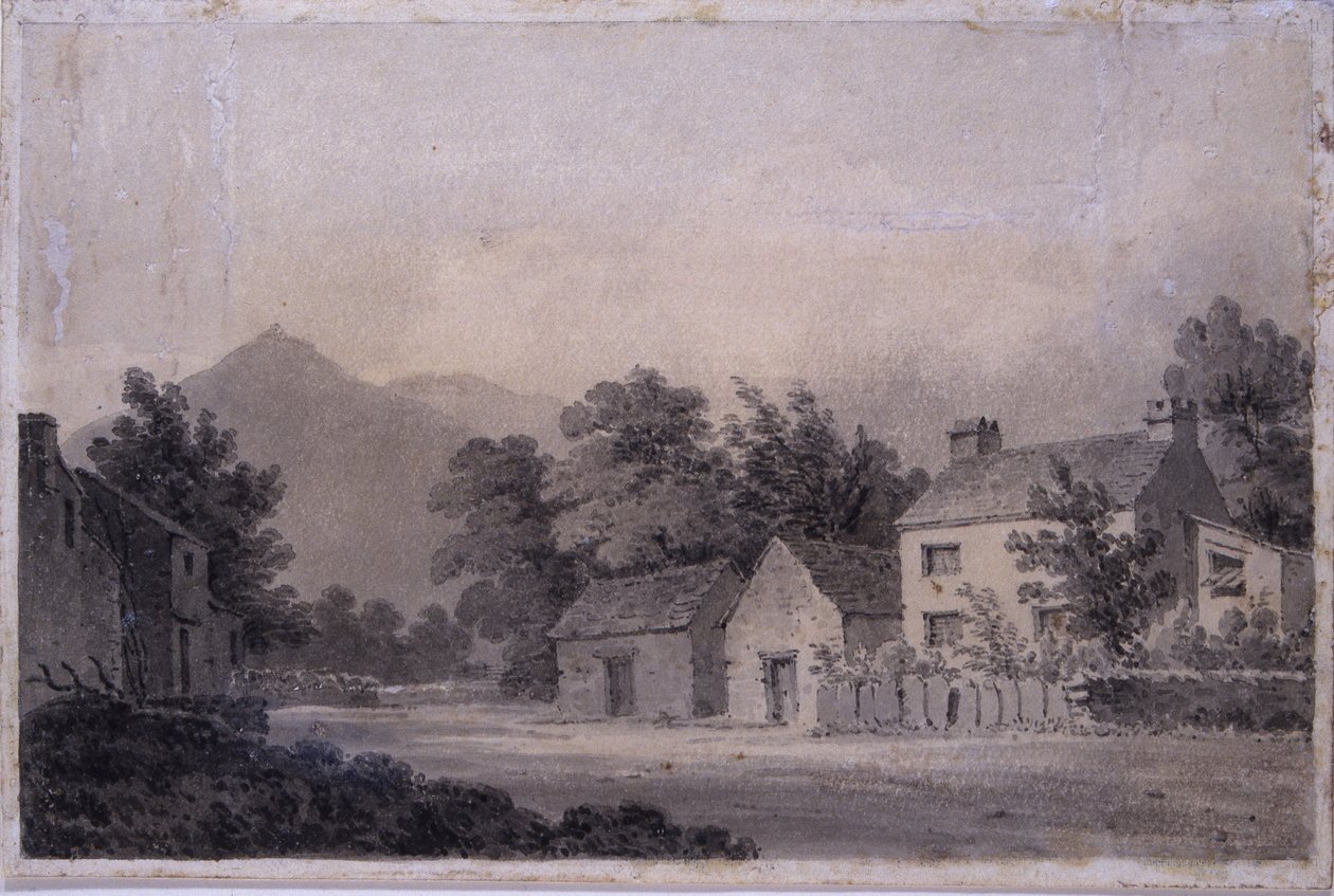 Dove Cottage, Grasmere, c.1806 (kağıt üzerinde wc) by Amos Green