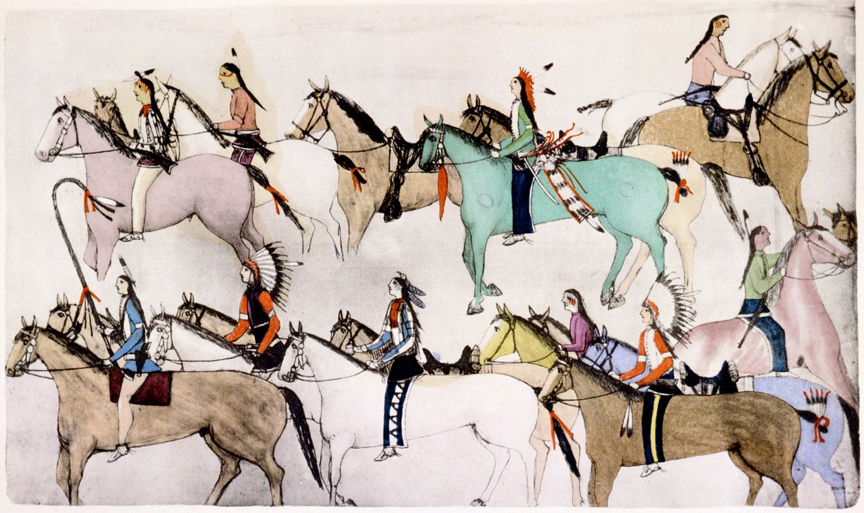 Savaşın Sonu, c1900 by Amos Bad Heart Buffalo