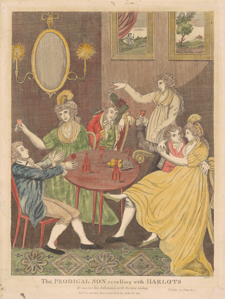 Harlotsy ile Reveling Prodigal Oğul by Amos Doolittle