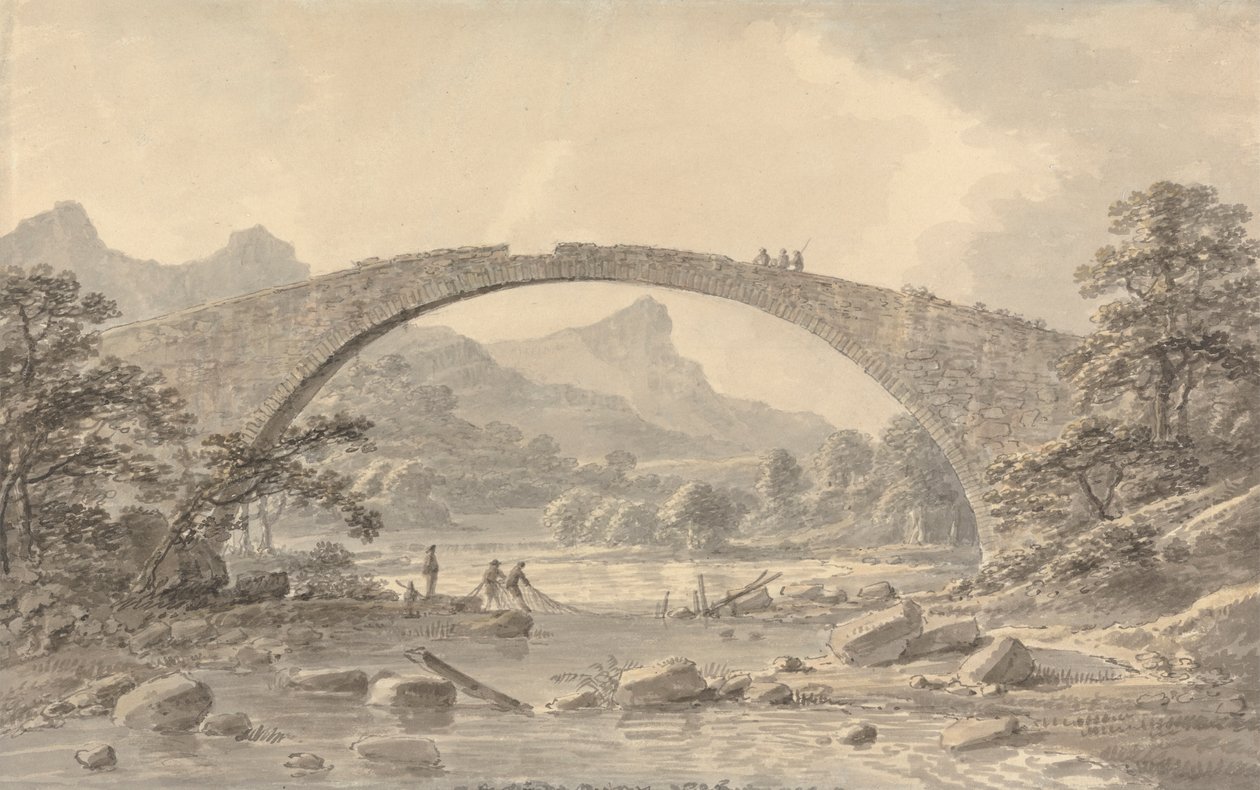 Dolgelly yakınlarındaki Pont Newydd by Amos Green