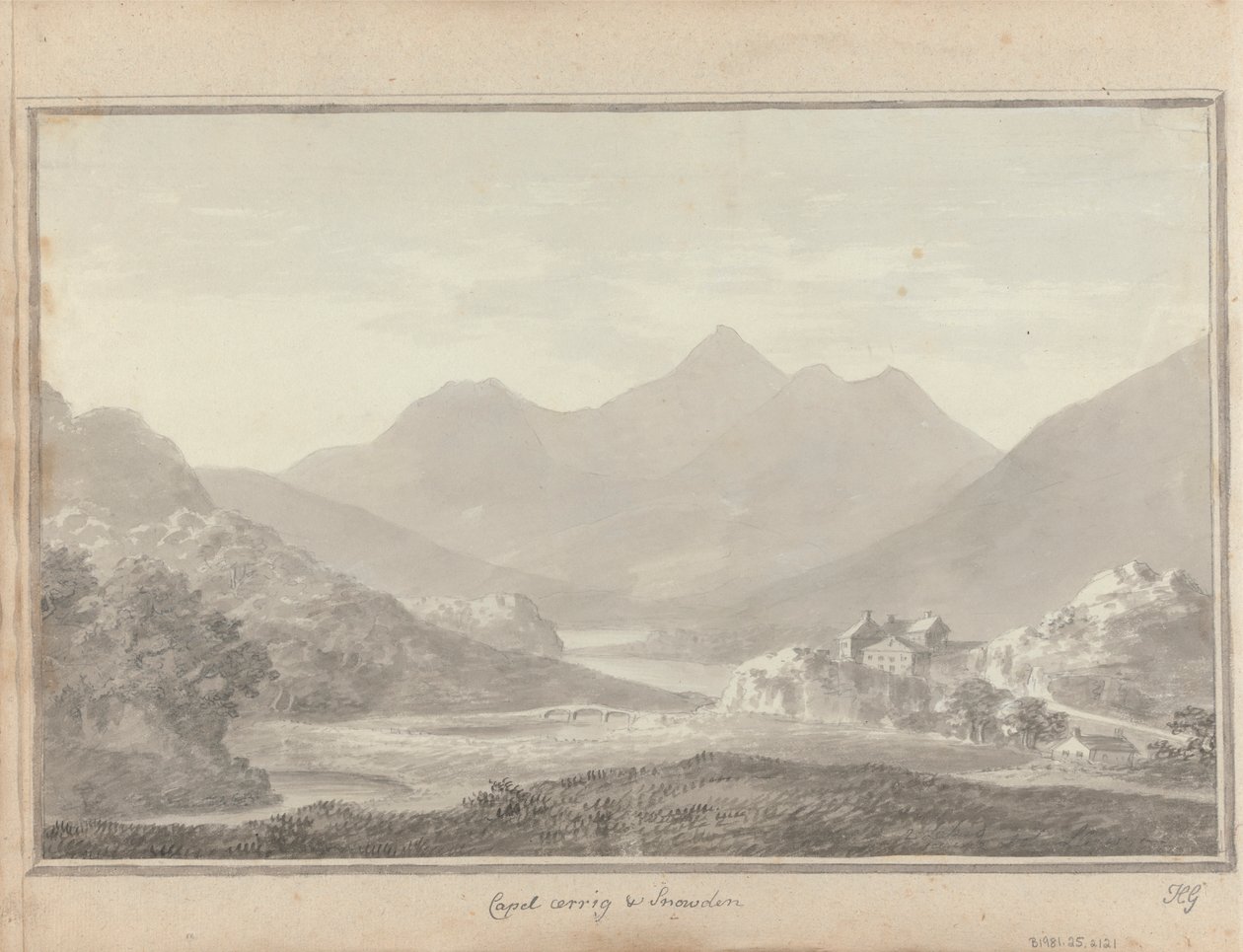 İngiltere, İskoçya ve Galler'deki Görüntüler: Capel Cerrig ve Snowdon by Amos Green