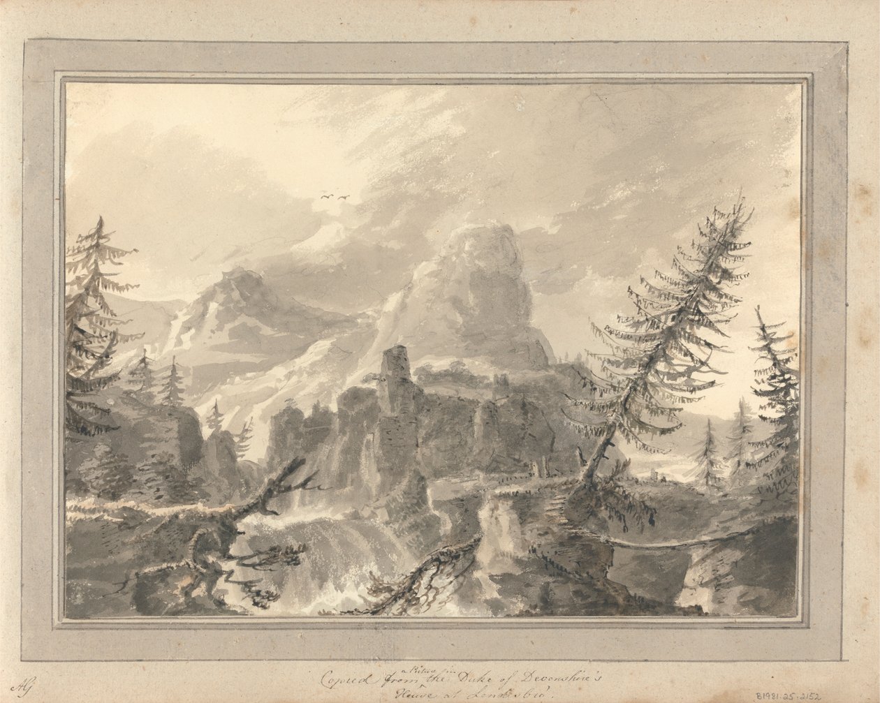 İngiltere, İskoçya ve Galler'deki Görüntüler: Londesbro'daki Duke of Devonshire's House'daki Bir Resimden Kopyalanmıştır' by Amos Green