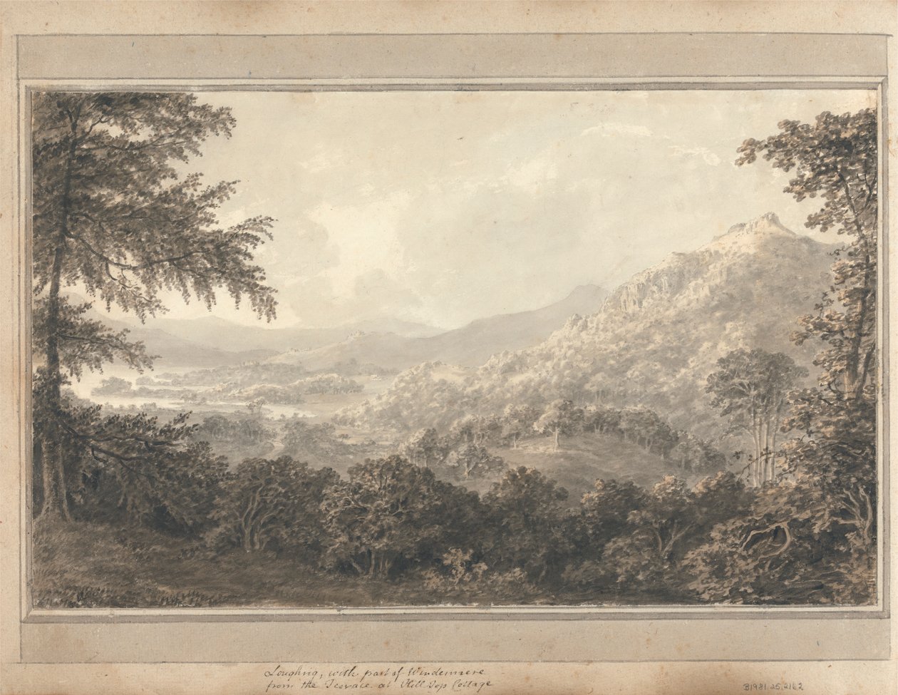 İngiltere, İskoçya ve Galler'deki Manzaralar: Hill Top Cottage'daki Terastan Windemere'nin bir parçası olan Loughrig by Amos Green