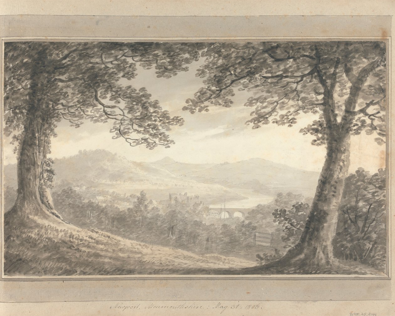 İngiltere, İskoçya ve Galler'deki Görüntüler: Newport, Monmouthshire, 31 Mayıs 1806 by Amos Green