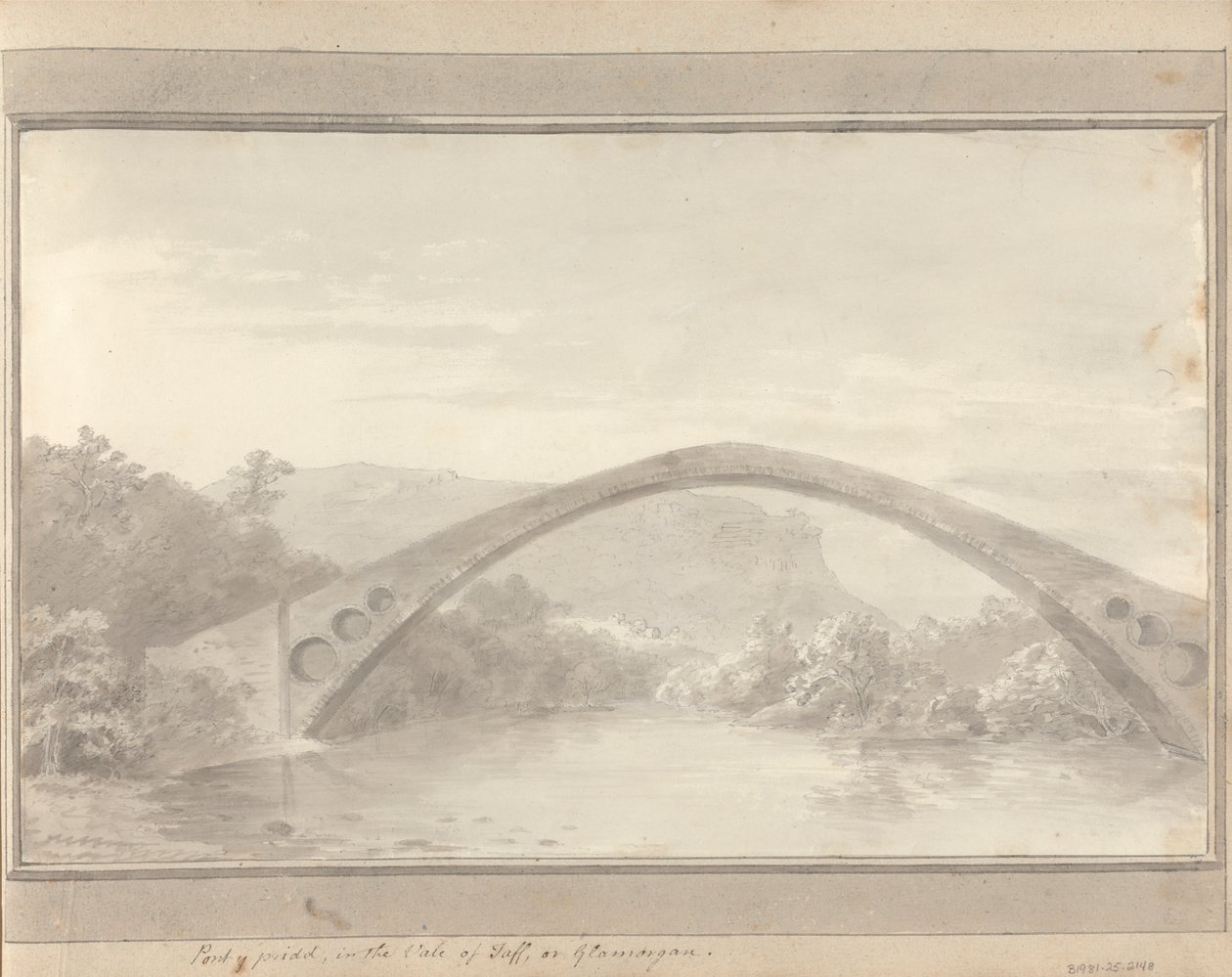 İngiltere, İskoçya ve Galler'deki Görüntüler: Pont Y Pridd, Vale of Taff veya Glamorgan'da by Amos Green