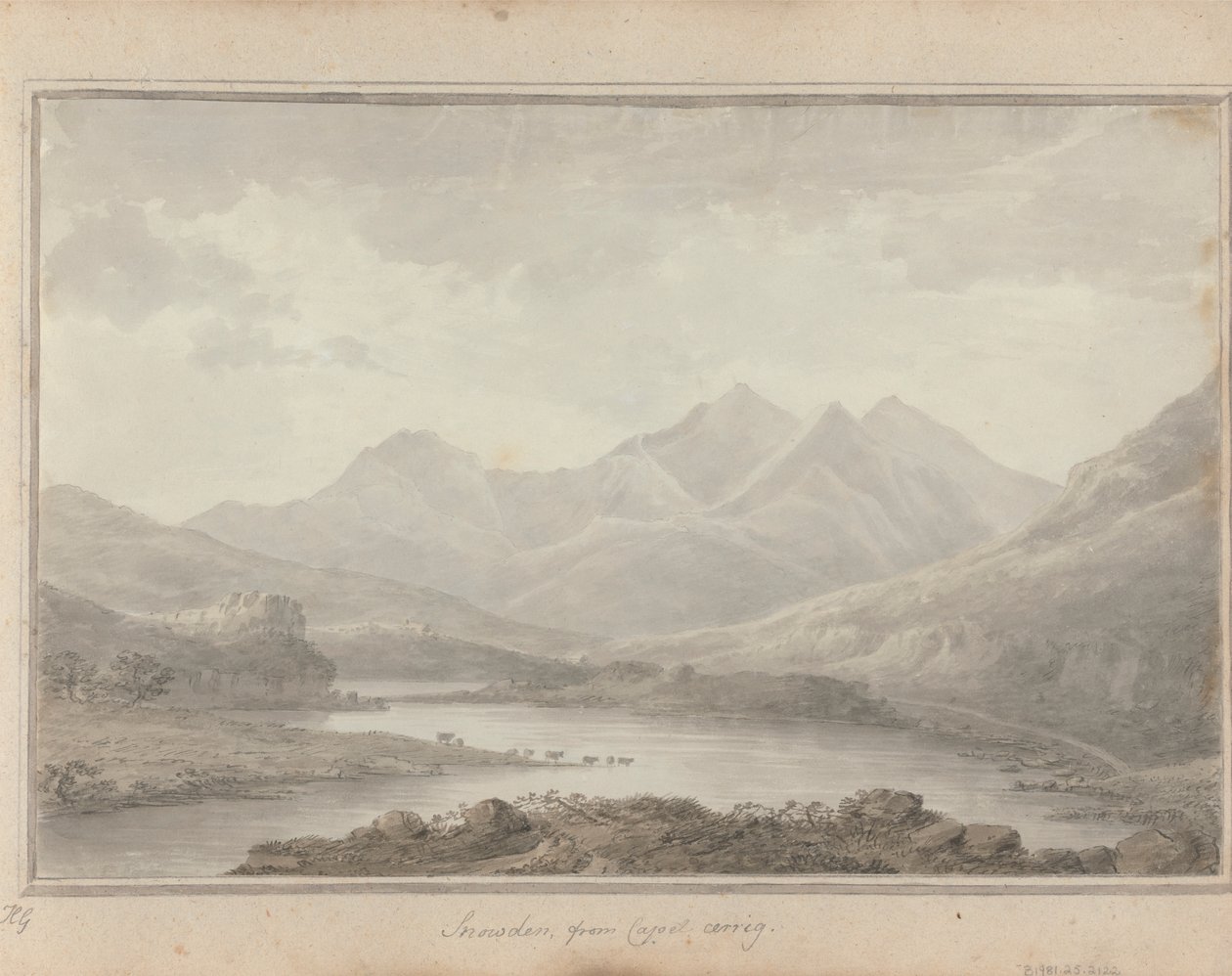 İngiltere, İskoçya ve Galler'deki Görüntüler: Capel Cerrig'den Snowdon by Amos Green