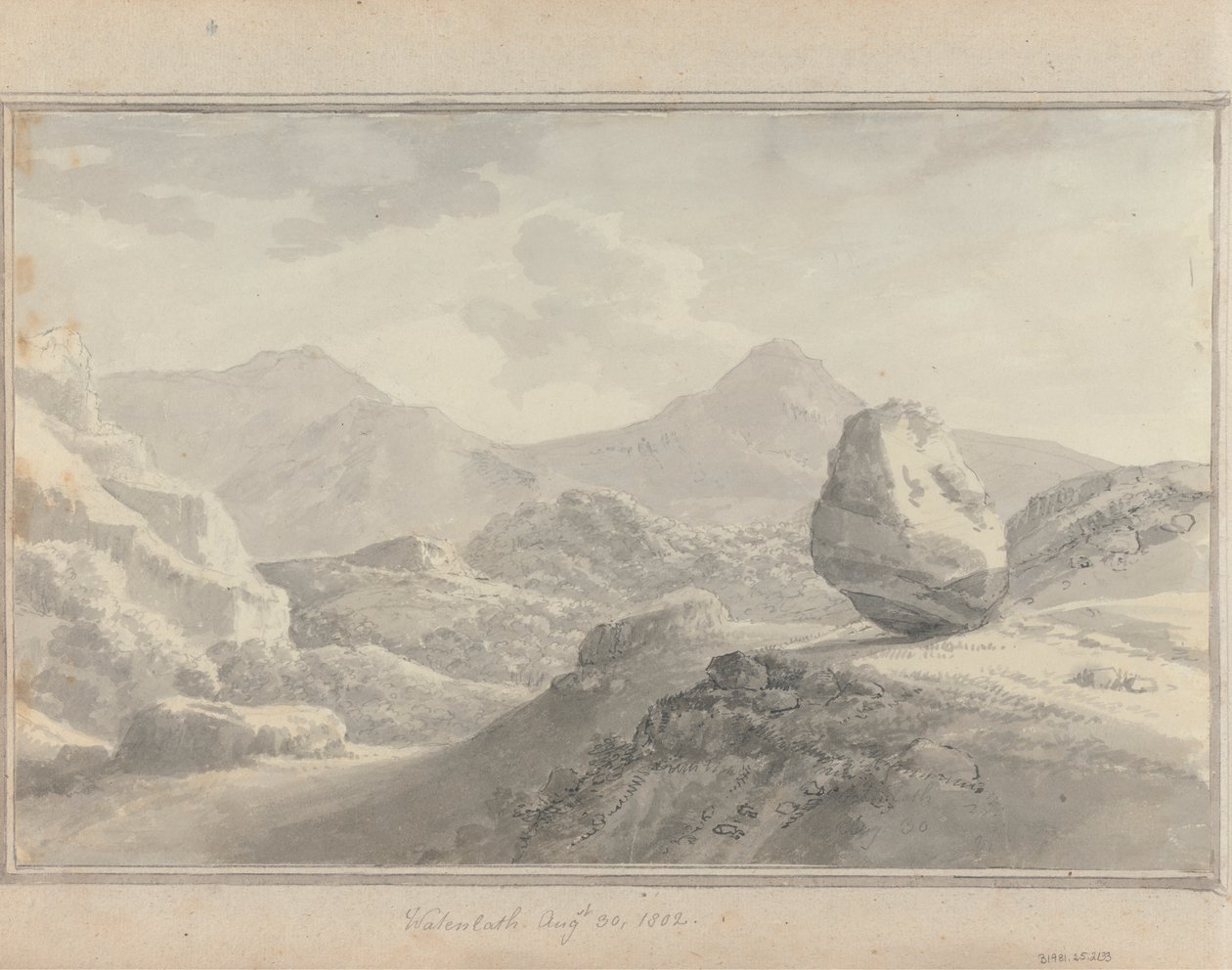 İngiltere, İskoçya ve Galler'deki Görüntüler: Watenlath, 30 Ağustos 1802 by Amos Green