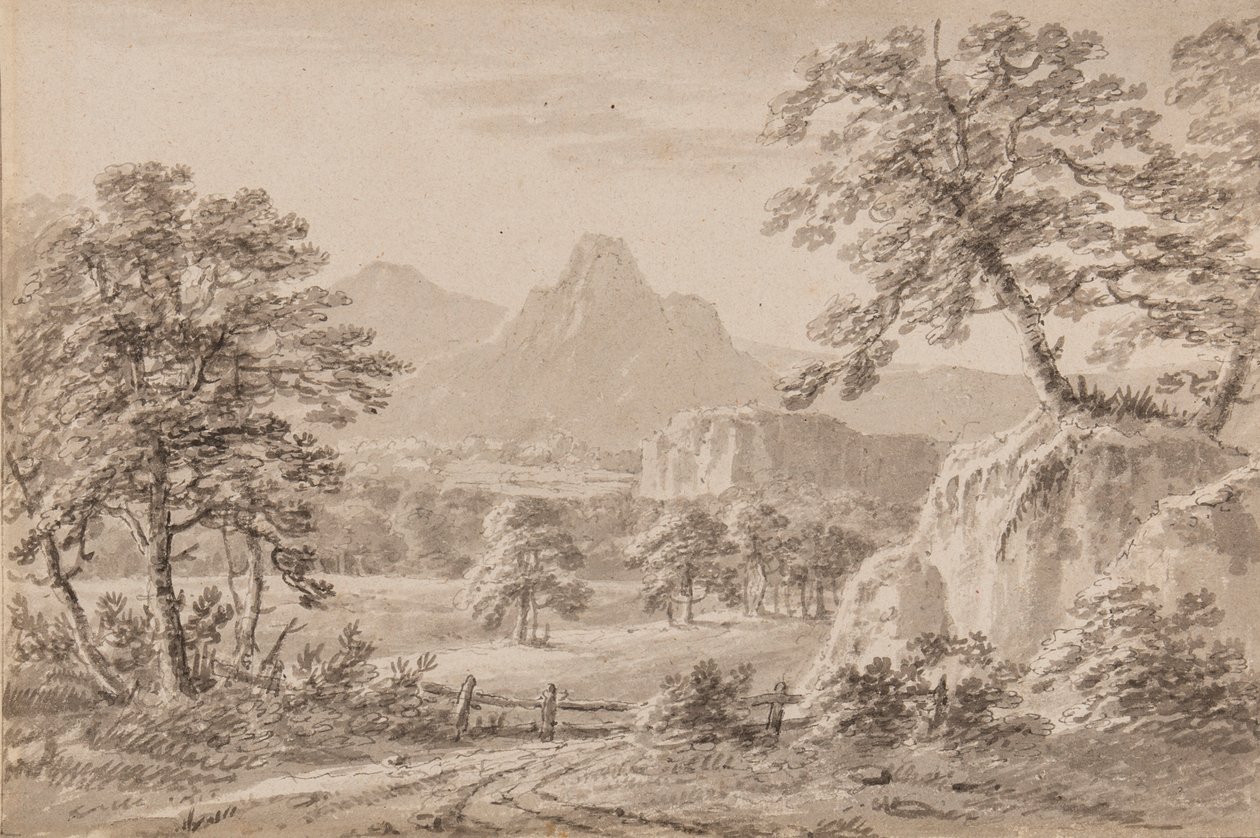 Yorkshire Capriccio (kalem, fırça ve kağıt üzerinde yıkayın) by Amos Green