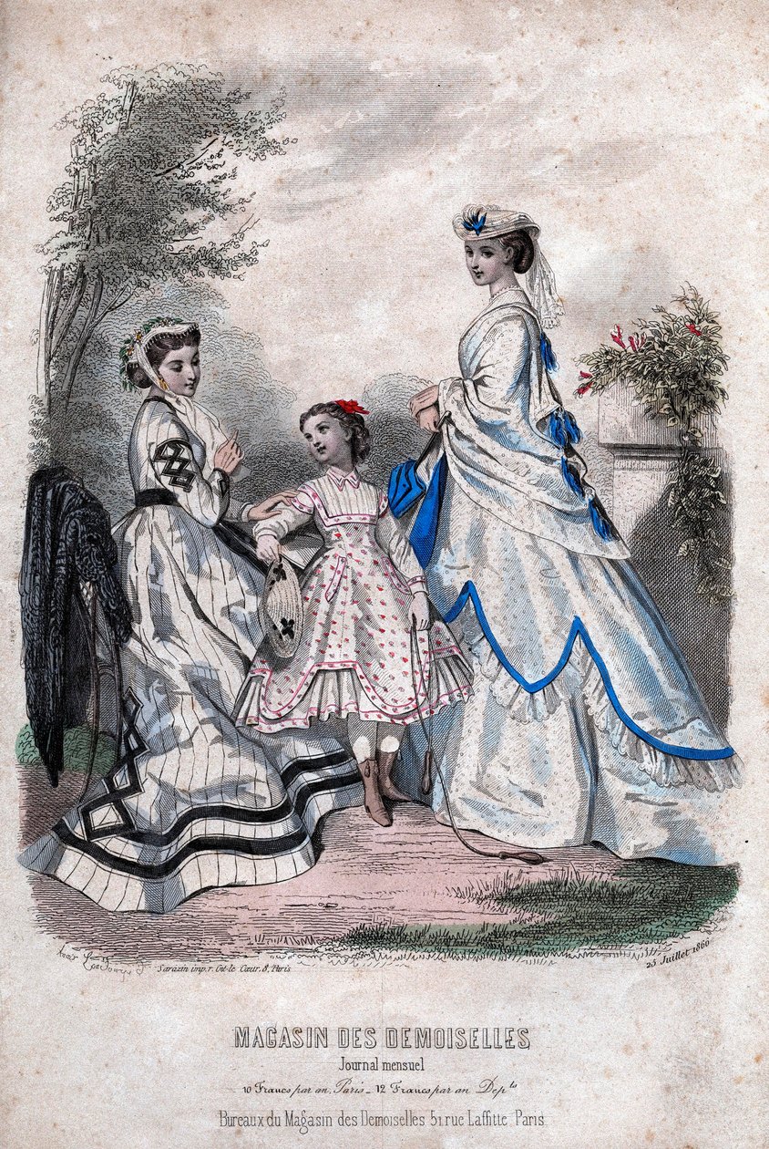 Fransız moda gazetesi "Magasin des Demoiselles", Paris, 25 Temmuz by Anais Toudouze
